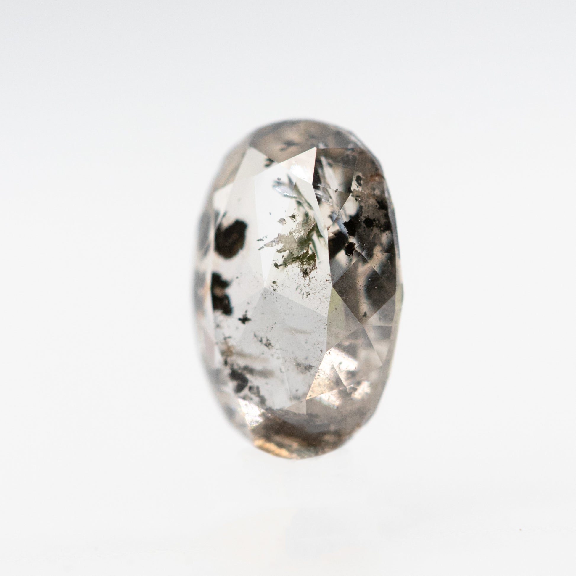 1.01 Carat Oval Salt and Pepper Diamond for Custom Work - Inventory Code CCO101 - Midwinter Co. Alternative Bridal Rings and Modern Fine Jewelry