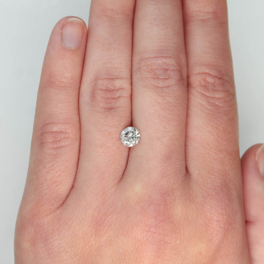 1.01 Carat Round Gray Salt and Pepper Diamond for Custom Work - Inventory Code CCR101