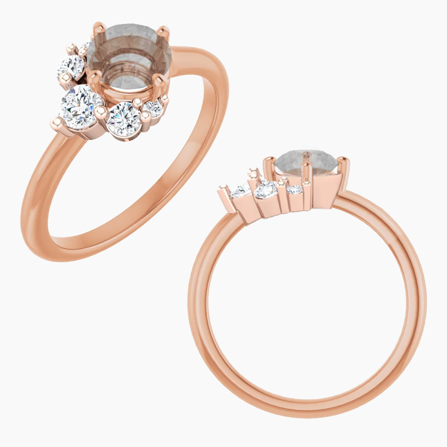 Carell Setting - Midwinter Co. Alternative Bridal Rings and Modern Fine Jewelry