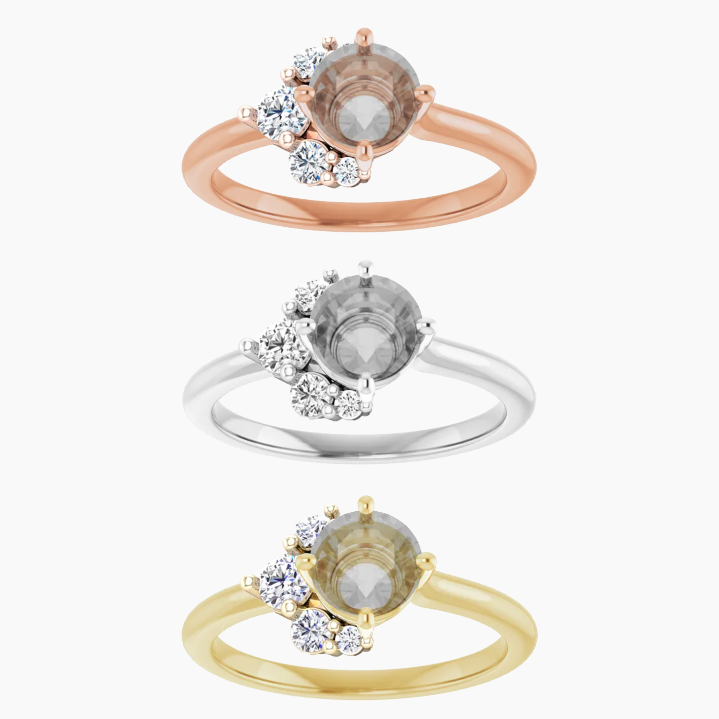 Carell Setting - Midwinter Co. Alternative Bridal Rings and Modern Fine Jewelry