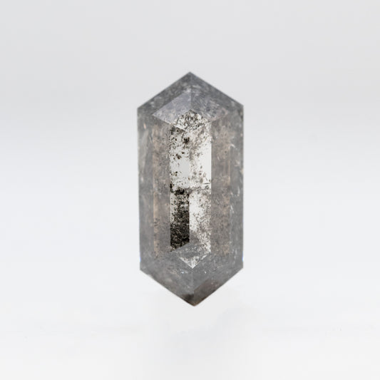 CAELEN (J) 2.09 Carat Dark and Clear Elongated Hexagon Diamond for Custom Work - Inventory Code DCH209 - Midwinter Co. Alternative Bridal Rings and Modern Fine Jewelry