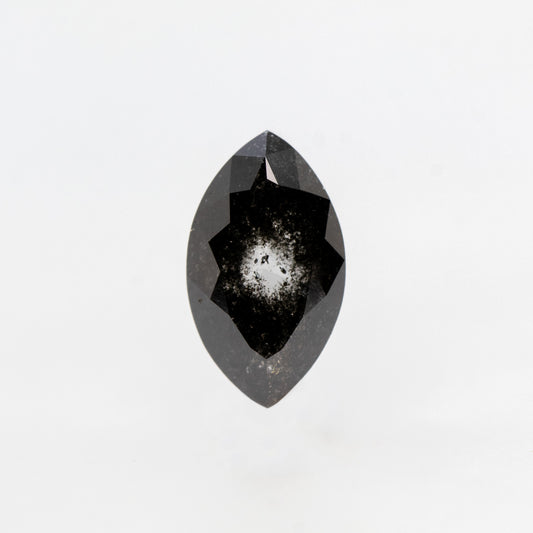 1.10 Carat Dark Salt and Pepper Marquise Diamond for Custom Work - Inventory Code DCM110