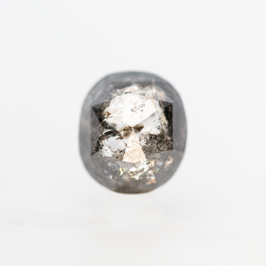 2.35 Carat Dark Oval Salt and Pepper Diamond for Custom Work - Inventory Code DCO235
