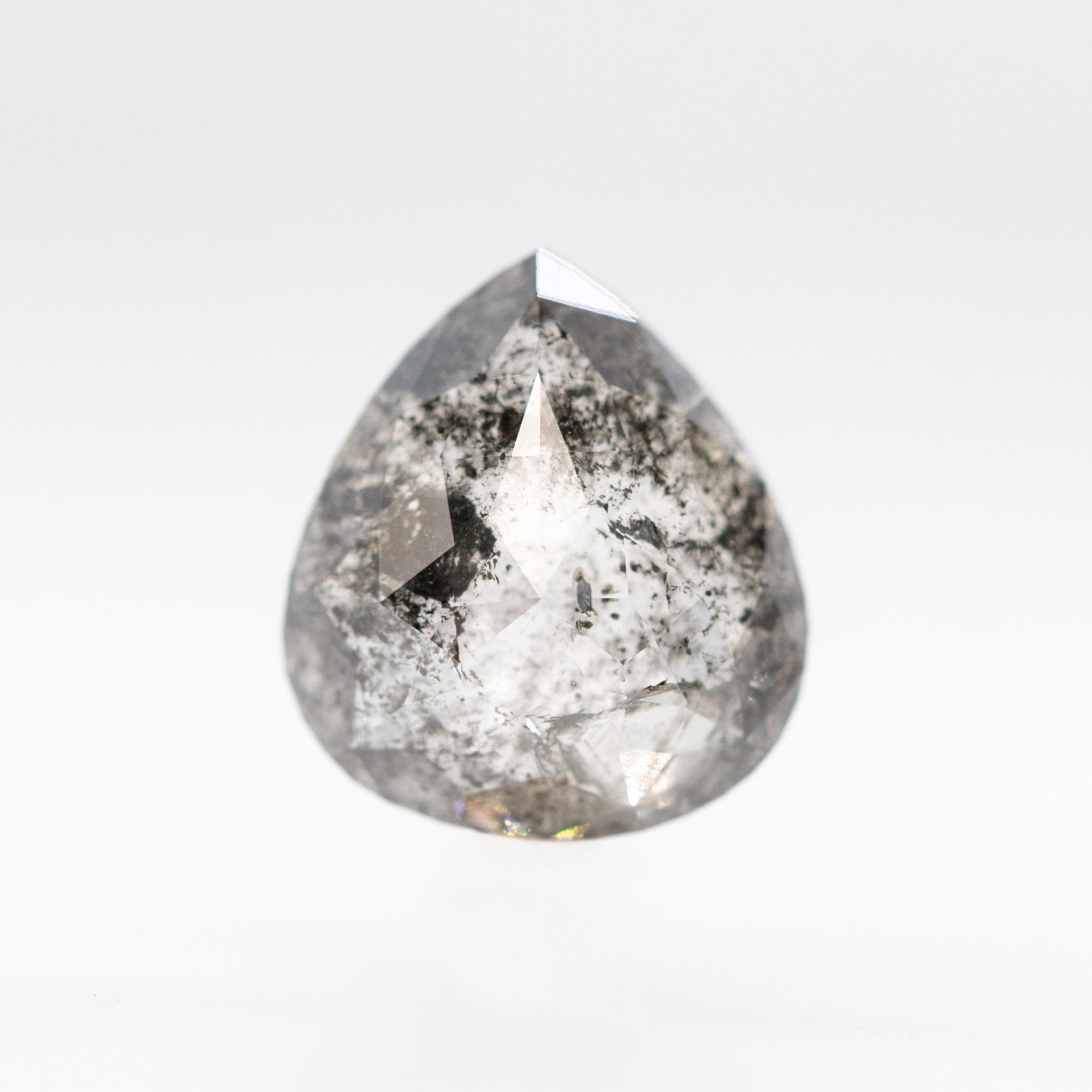 2.30 Carat Pear Salt and Pepper Diamond for Custom Work - Inventory Code DCP230 - Midwinter Co. Alternative Bridal Rings and Modern Fine Jewelry