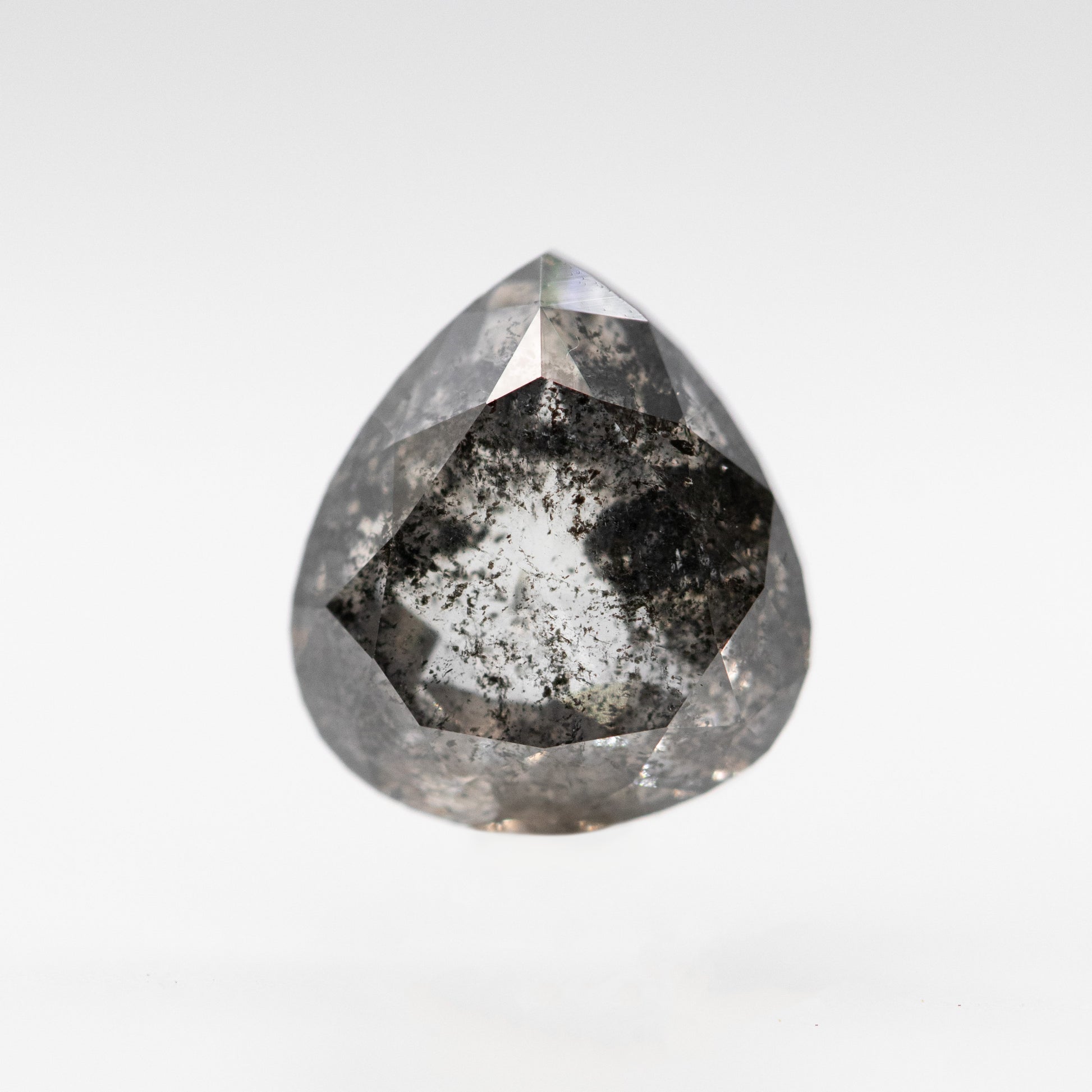 2.30 Carat Pear Salt and Pepper Diamond for Custom Work - Inventory Code DCP230 - Midwinter Co. Alternative Bridal Rings and Modern Fine Jewelry