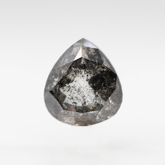 2.30 Carat Pear Salt and Pepper Diamond for Custom Work - Inventory Code DCP230 - Midwinter Co. Alternative Bridal Rings and Modern Fine Jewelry