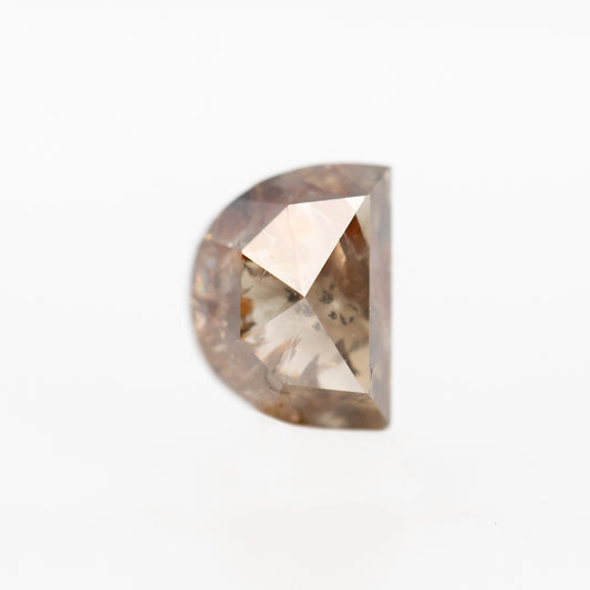 1.49 Carat Brown Half Moon Salt and Pepper Diamond for Custom Work - Inventory Code DHM149
