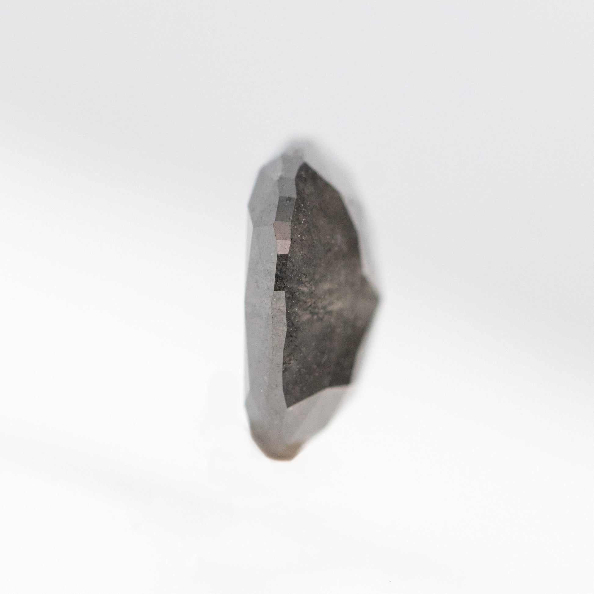 1.72 Carat Dark Gray Cushion Salt and Pepper Diamond for Custom Work - Inventory Code DSC172 - Midwinter Co. Alternative Bridal Rings and Modern Fine Jewelry