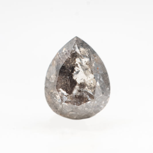 0.99 Carat Dark Gray Pear Diamond for Custom Work - Inventory Code DSP099 - Midwinter Co. Alternative Bridal Rings and Modern Fine Jewelry