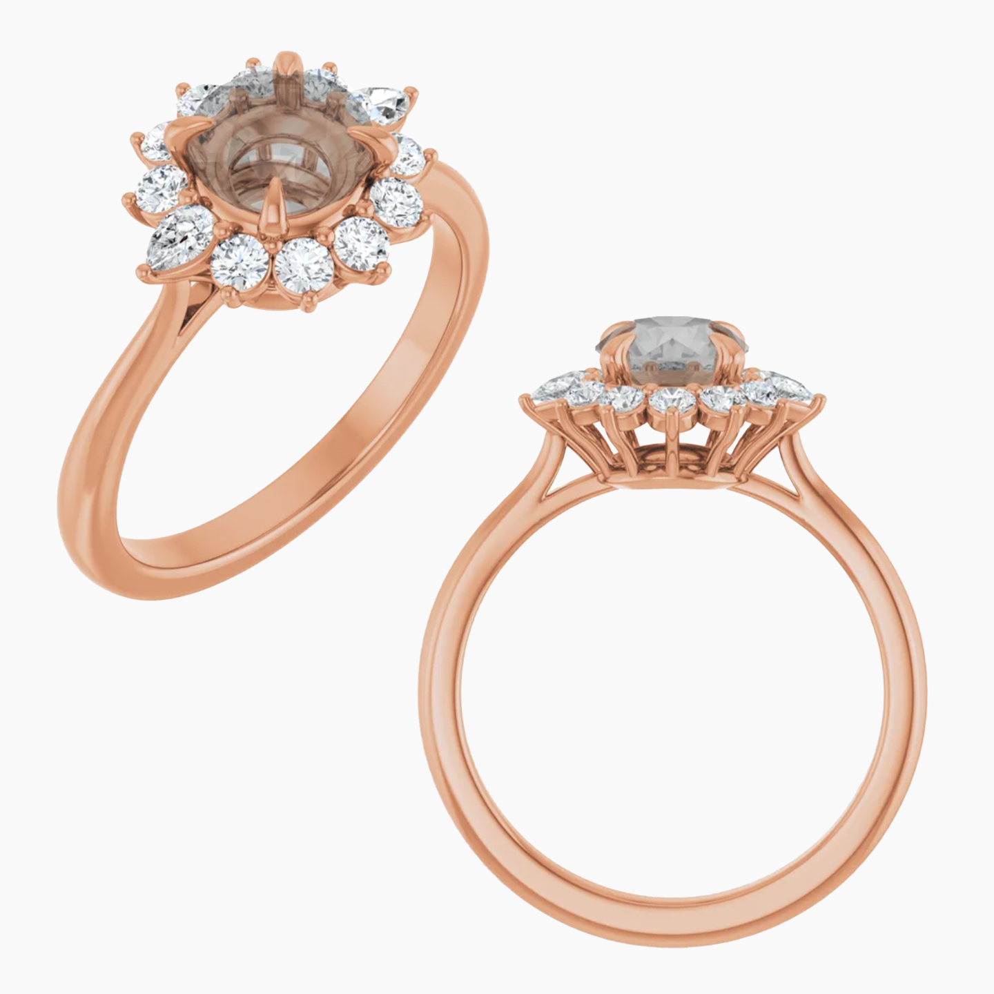 Dahlia Setting - Midwinter Co. Alternative Bridal Rings and Modern Fine Jewelry