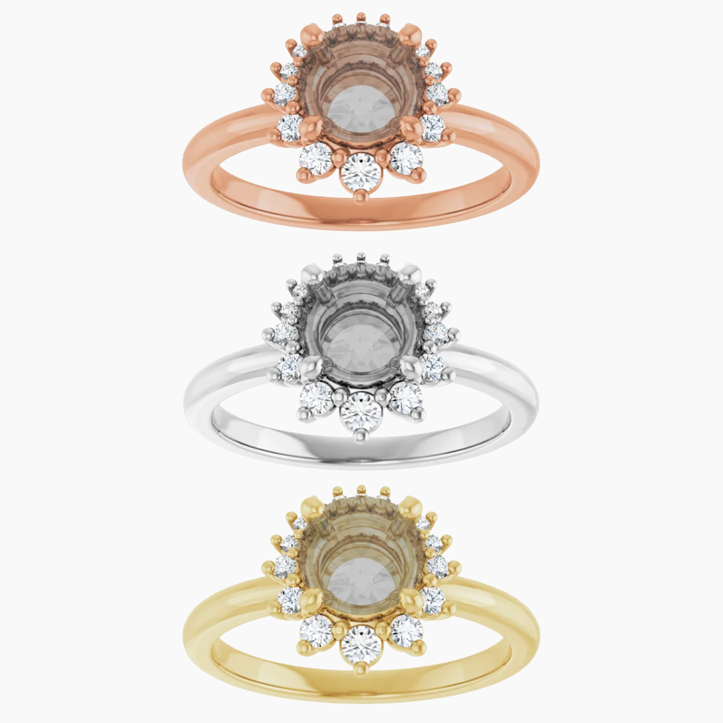 Eleanor Setting - Midwinter Co. Alternative Bridal Rings and Modern Fine Jewelry