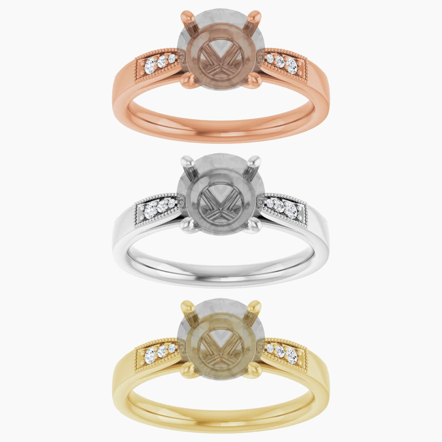 Evander Setting - Midwinter Co. Alternative Bridal Rings and Modern Fine Jewelry