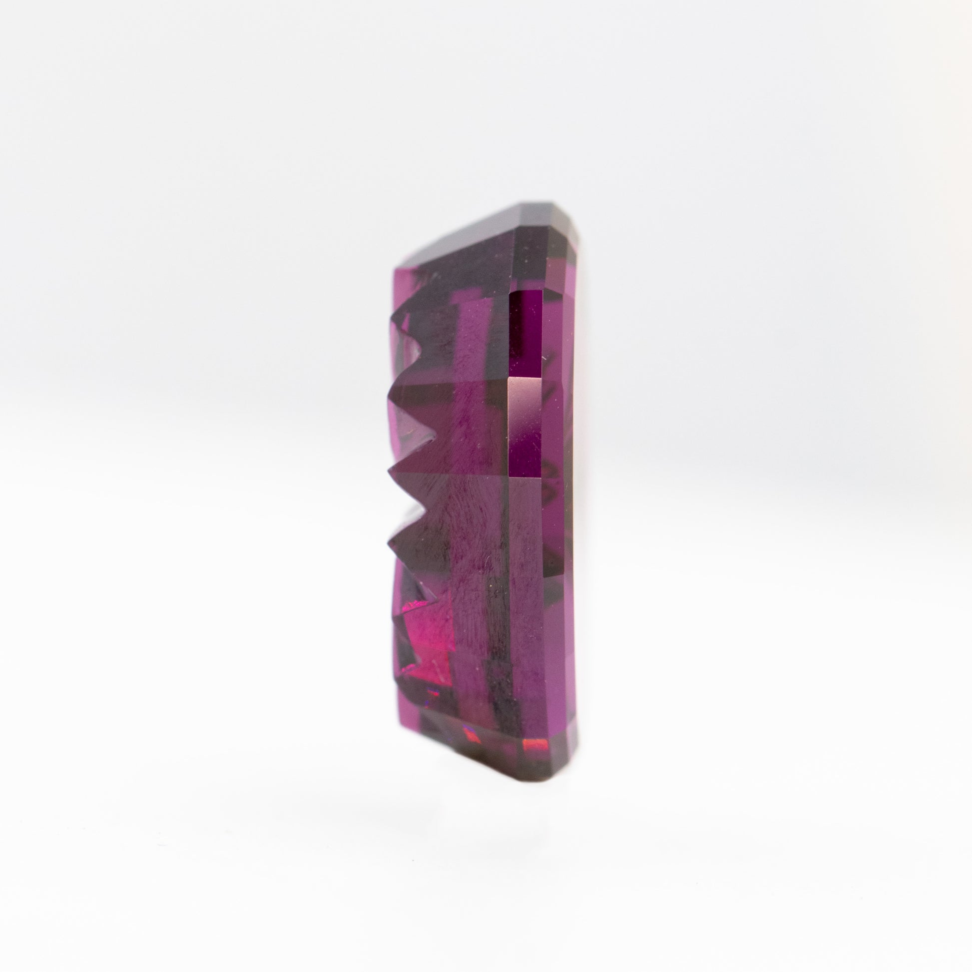 *CAELEN (J) 8.91 Carat Fantasy Cut Oval Garnet for Custom Work - Inventory Code FCG891 - Midwinter Co. Alternative Bridal Rings and Modern Fine Jewelry