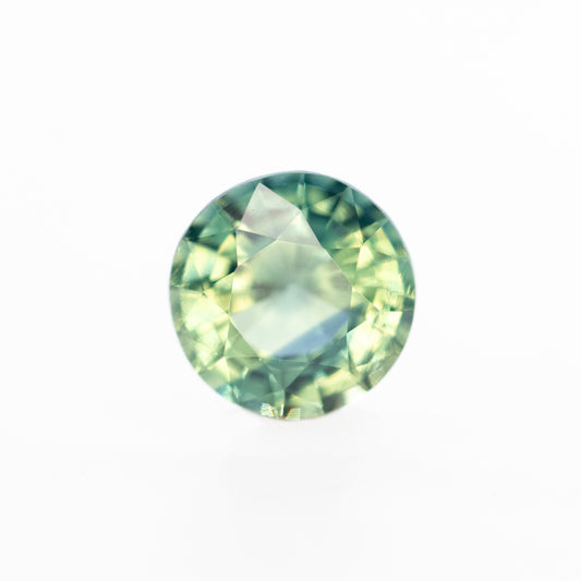 1.18 Carat Round Teal Green Sapphire for Custom Work - Inventory Code GBRS118 - Midwinter Co. Alternative Bridal Rings and Modern Fine Jewelry
