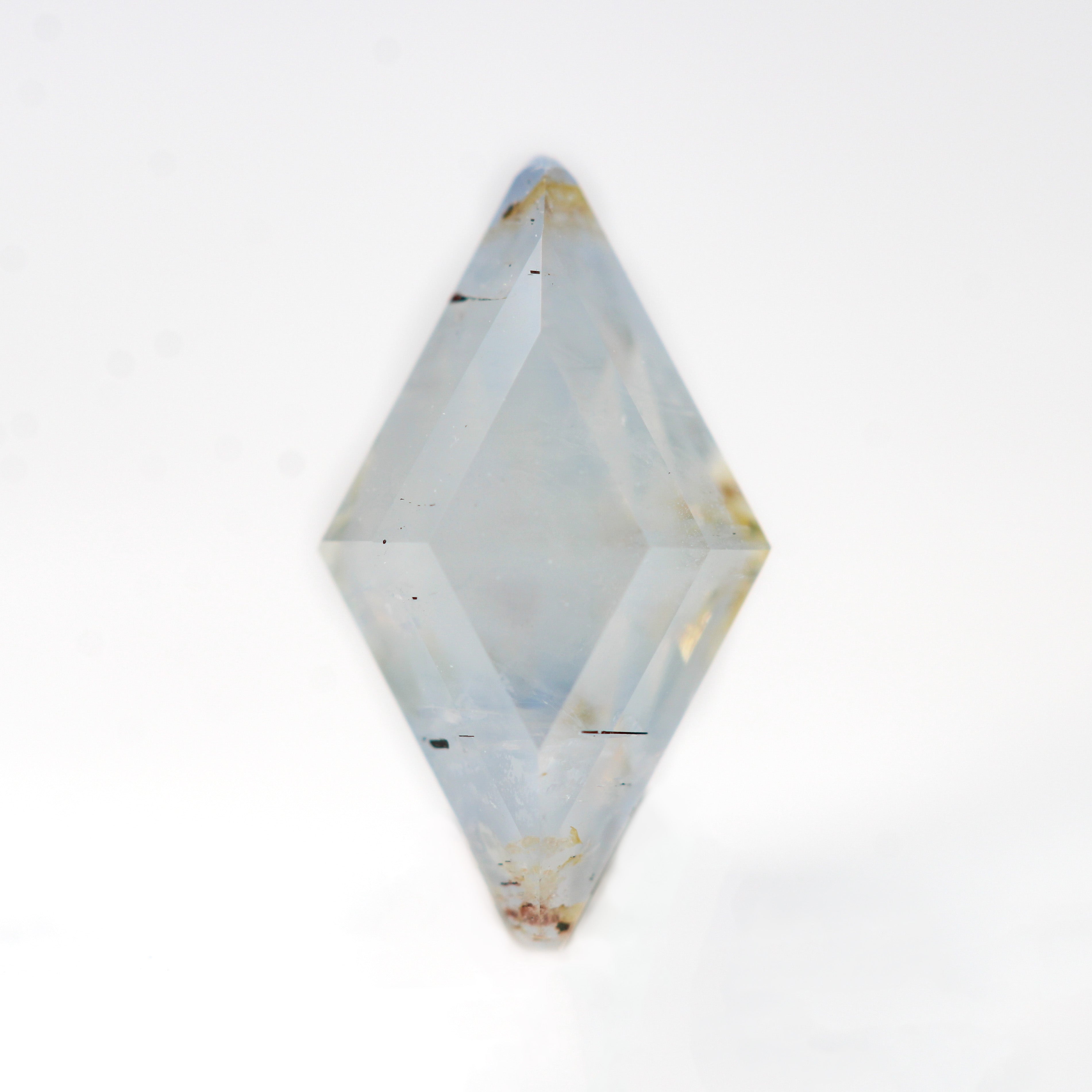 Work Inve 1.96 Carat Opalescent Gray Lozenge Cut Sapphire for Custom Work - Inve ...