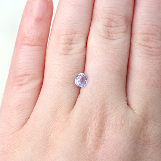 0.91 Carat Rounded Oval Light Purple Sapphire for Custom Work - Inventory Code OPS091 - Midwinter Co. Alternative Bridal Rings and Modern Fine Jewelry