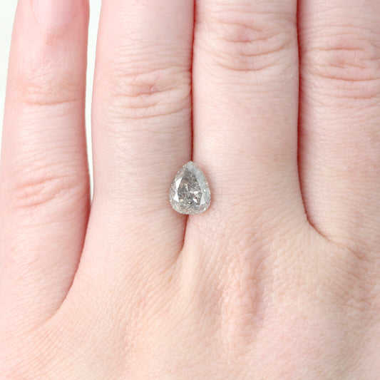 1.95 Carat Gray Pear Celestial Diamond for Custom Work - Inventory Code SGP195 - Midwinter Co. Alternative Bridal Rings and Modern Fine Jewelry