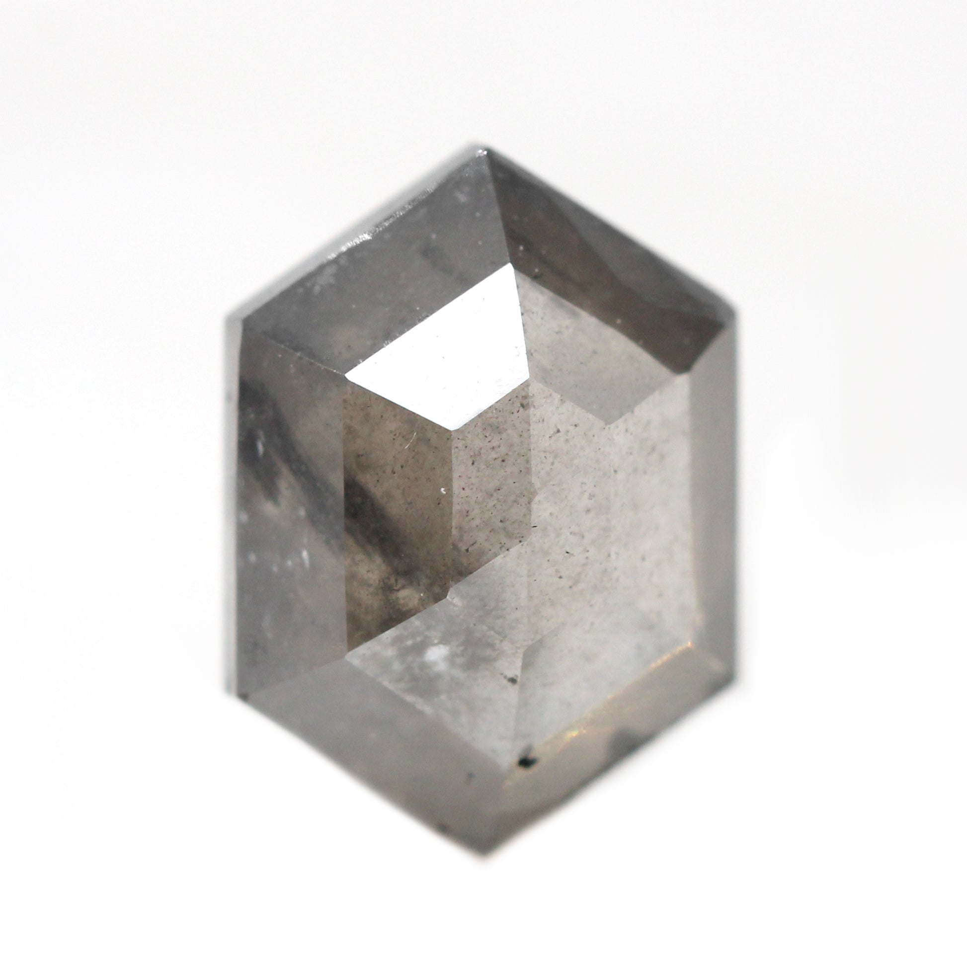 1.61 Carat Gray Hexagon Celestial Diamond for Custom Work - Inventory Code SGH161 - Midwinter Co. Alternative Bridal Rings and Modern Fine Jewelry