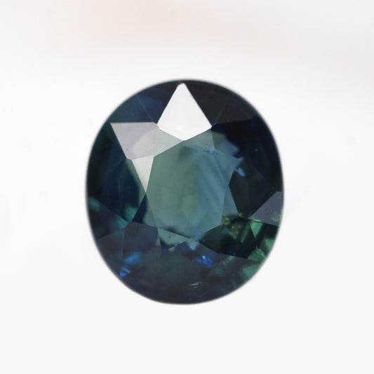 1.20 Carat Oval Teal Sapphire for Custom Work - Inventory Code TOS120 - Midwinter Co. Alternative Bridal Rings and Modern Fine Jewelry