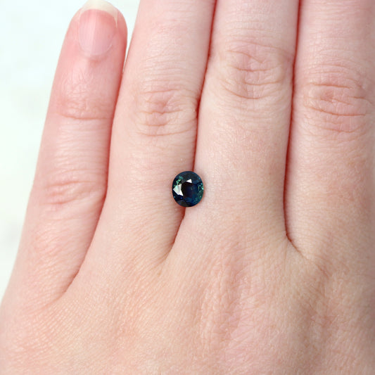 1.20 Carat Oval Teal Sapphire for Custom Work - Inventory Code TOS120 - Midwinter Co. Alternative Bridal Rings and Modern Fine Jewelry