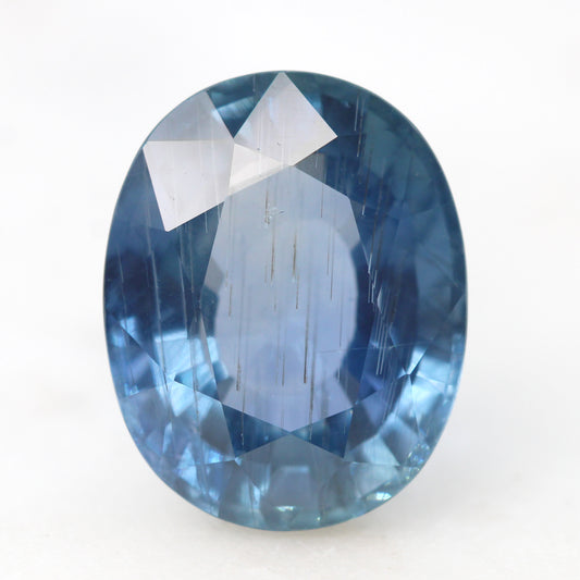 11.82 Carat Light Blue Oval Sapphire for Custom Work - Inventory Code LBOS1182 - Midwinter Co. Alternative Bridal Rings and Modern Fine Jewelry