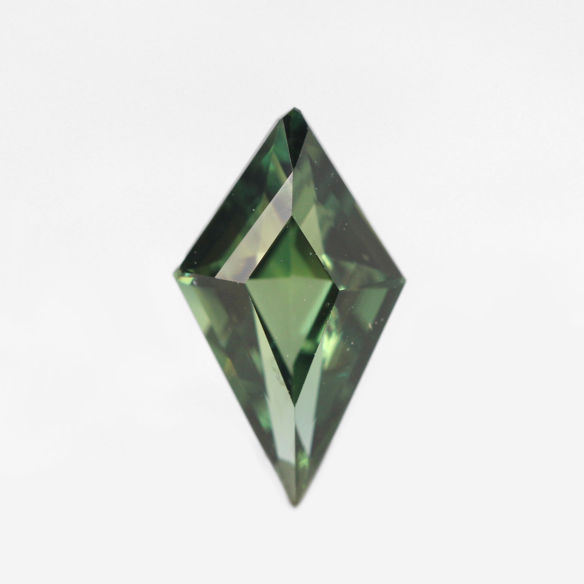 1.40 Carat Green Kite Sapphire for Custom Work - Inventory Code GKSAP140 - Midwinter Co. Alternative Bridal Rings and Modern Fine Jewelry
