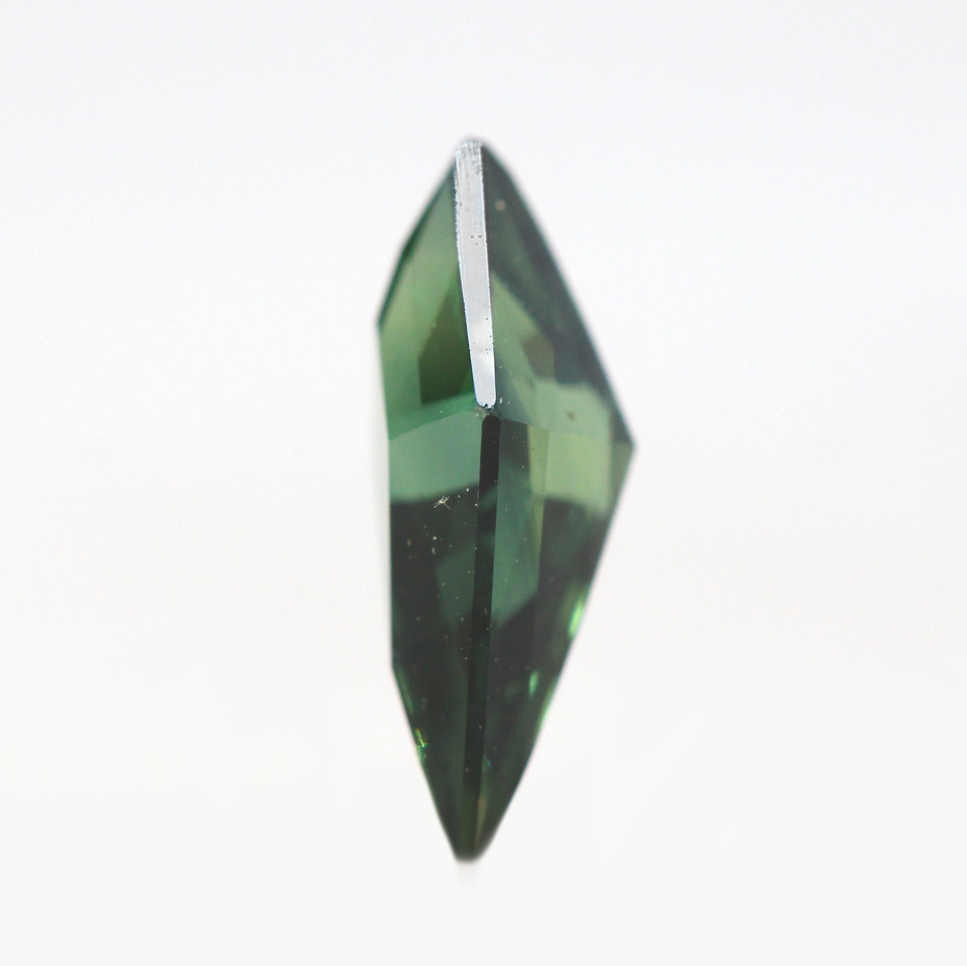 1.40 Carat Green Kite Sapphire for Custom Work - Inventory Code GKSAP140 - Midwinter Co. Alternative Bridal Rings and Modern Fine Jewelry