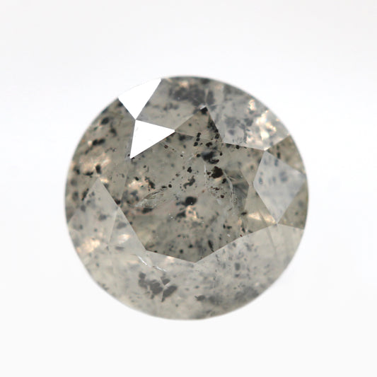1.12 Carat Round Light Gray Salt and Pepper Diamond for Custom Work - Inventory Code SGR112