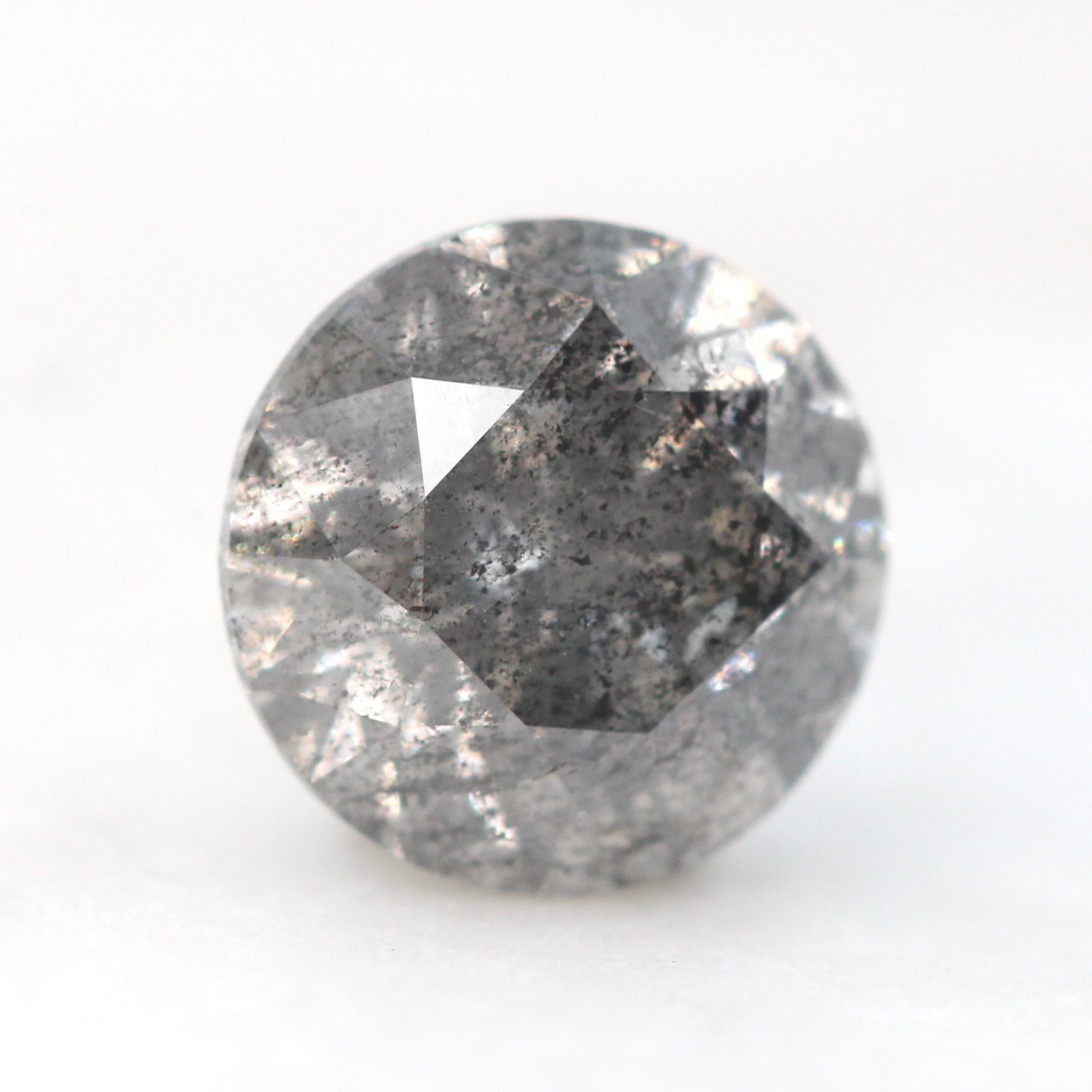 1.70 Carat Round Dark Gray Celestial Diamond for Custom Work - Inventory Code DSR170 - Midwinter Co. Alternative Bridal Rings and Modern Fine Jewelry
