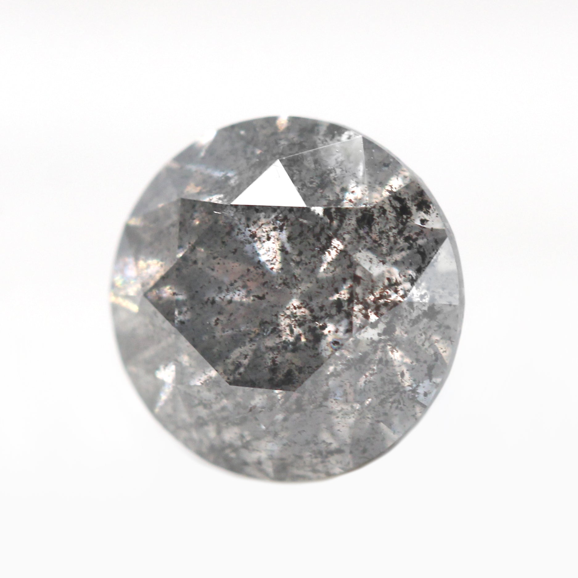 1.70 Carat Round Dark Gray Celestial Diamond for Custom Work - Inventory Code DSR170 - Midwinter Co. Alternative Bridal Rings and Modern Fine Jewelry
