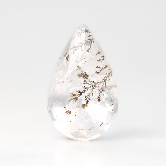 2.82 Carat Pear Dendritic Quartz for Custom Work - Inventory Code DQP282 - Midwinter Co. Alternative Bridal Rings and Modern Fine Jewelry
