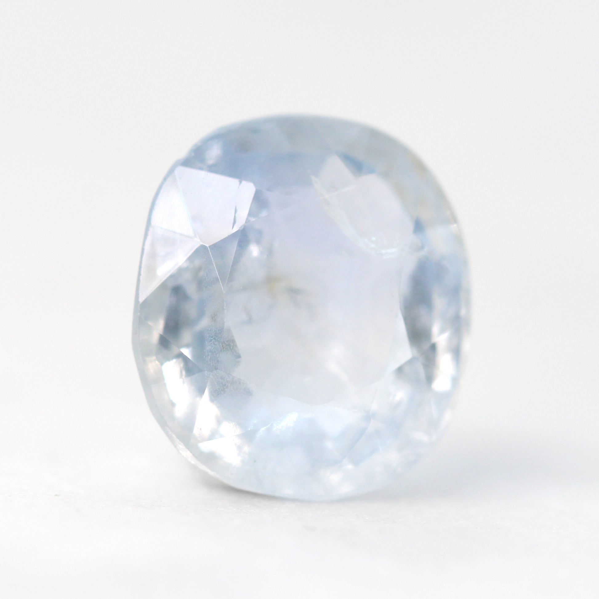 3.86 Carat Clear Light Blue Oval Sapphire for Custom Work - Inventory Code LBOS386 - Midwinter Co. Alternative Bridal Rings and Modern Fine Jewelry