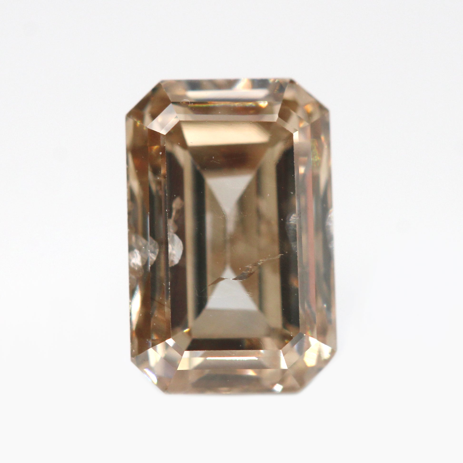 1.05 Carat Champagne Emerald Cut Celestial Diamond for Custom Work - Inventory Code SCE105 - Midwinter Co. Alternative Bridal Rings and Modern Fine Jewelry