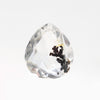 1.28 Carat Clear Pear Dendritic Quartz for Custom Work - Inventory Code DQP128 - Midwinter Co. Alternative Bridal Rings and Modern Fine Jewelry