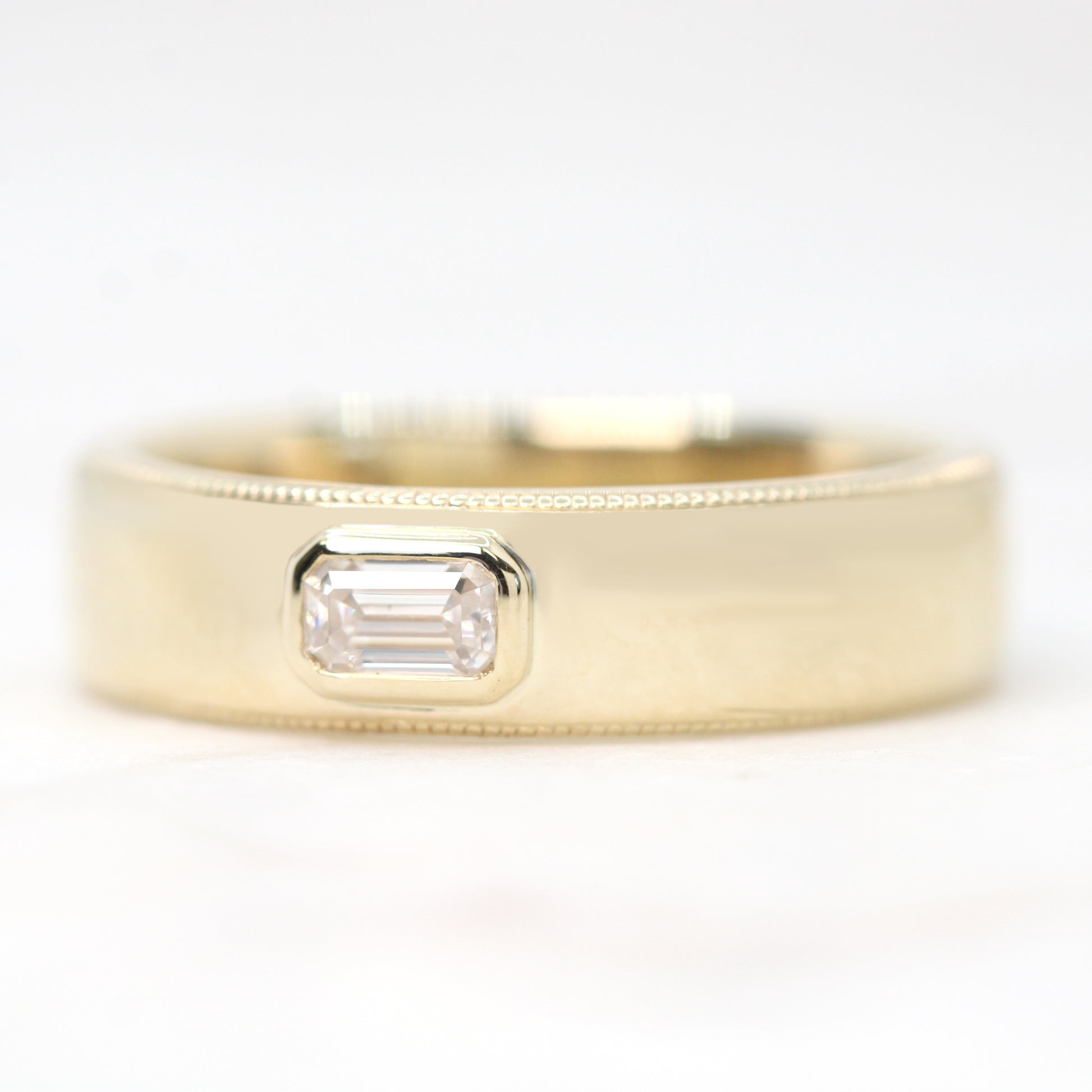 Samantha - Erik Band - Unisex Wedding Band - Made to Order, Choose Your Gold Tone - Midwinter Co. Alternative Bridal Rings and Modern Fine Jewelry