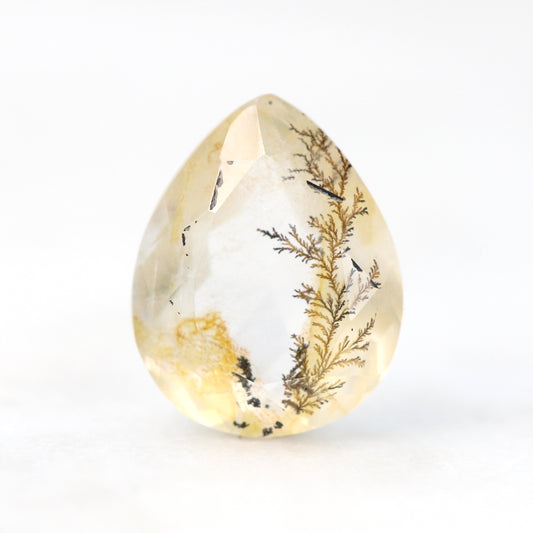 2.39 Carat Pear Dendritic Quartz for Custom Work - Inventory Code DQP239 - Midwinter Co. Alternative Bridal Rings and Modern Fine Jewelry