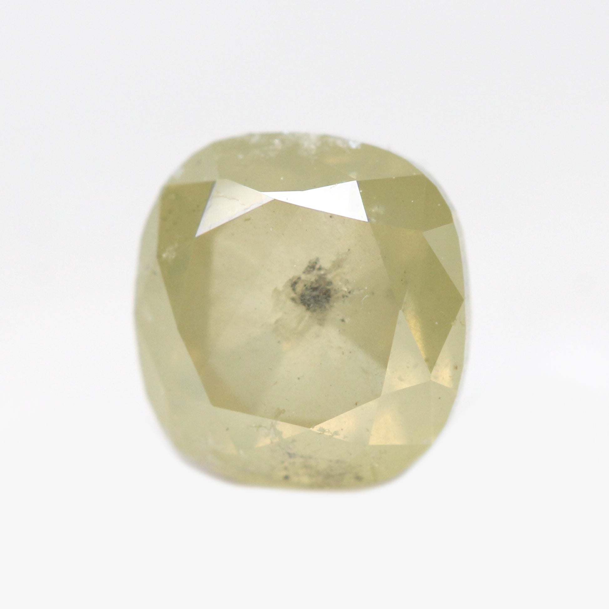 1.20 Carat Cushion Cut Misty Champagne Yellow Salt and Pepper Diamond for Custom Work - Inventory Code MGC120 - Midwinter Co. Alternative Bridal Rings and Modern Fine Jewelry