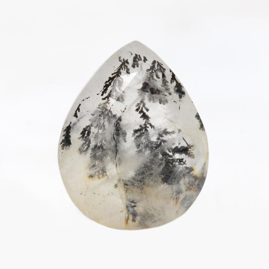 2.31 Carat Pear Dendritic Quartz for Custom Work - Inventory Code DQP231 - Midwinter Co. Alternative Bridal Rings and Modern Fine Jewelry