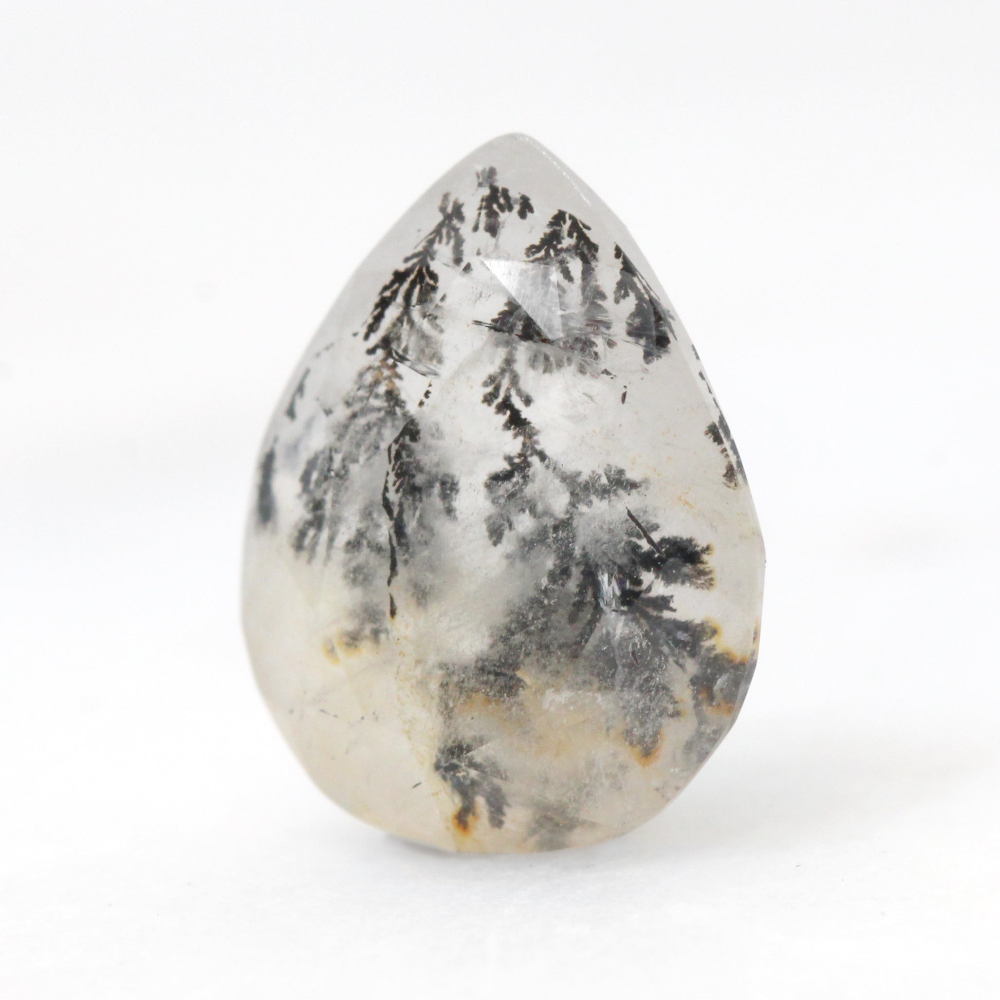 2.31 Carat Pear Dendritic Quartz for Custom Work - Inventory Code DQP231 - Midwinter Co. Alternative Bridal Rings and Modern Fine Jewelry