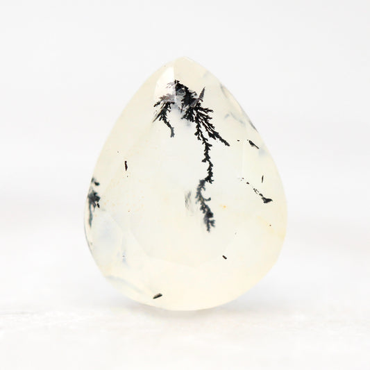 2.29 Carat Pear Dendritic Quartz for Custom Work - Inventory Code DQP229 - Midwinter Co. Alternative Bridal Rings and Modern Fine Jewelry