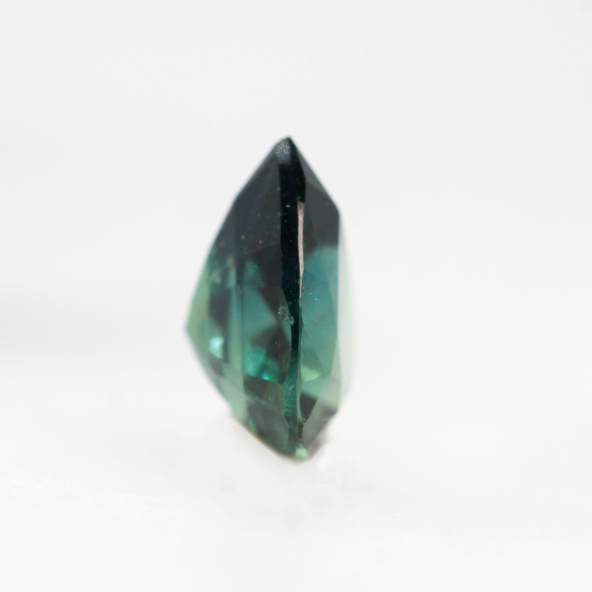 0.97 Carat Green Teal Pear Sapphire for Custom Work - Inventory Code GTPS097 - Midwinter Co. Alternative Bridal Rings and Modern Fine Jewelry