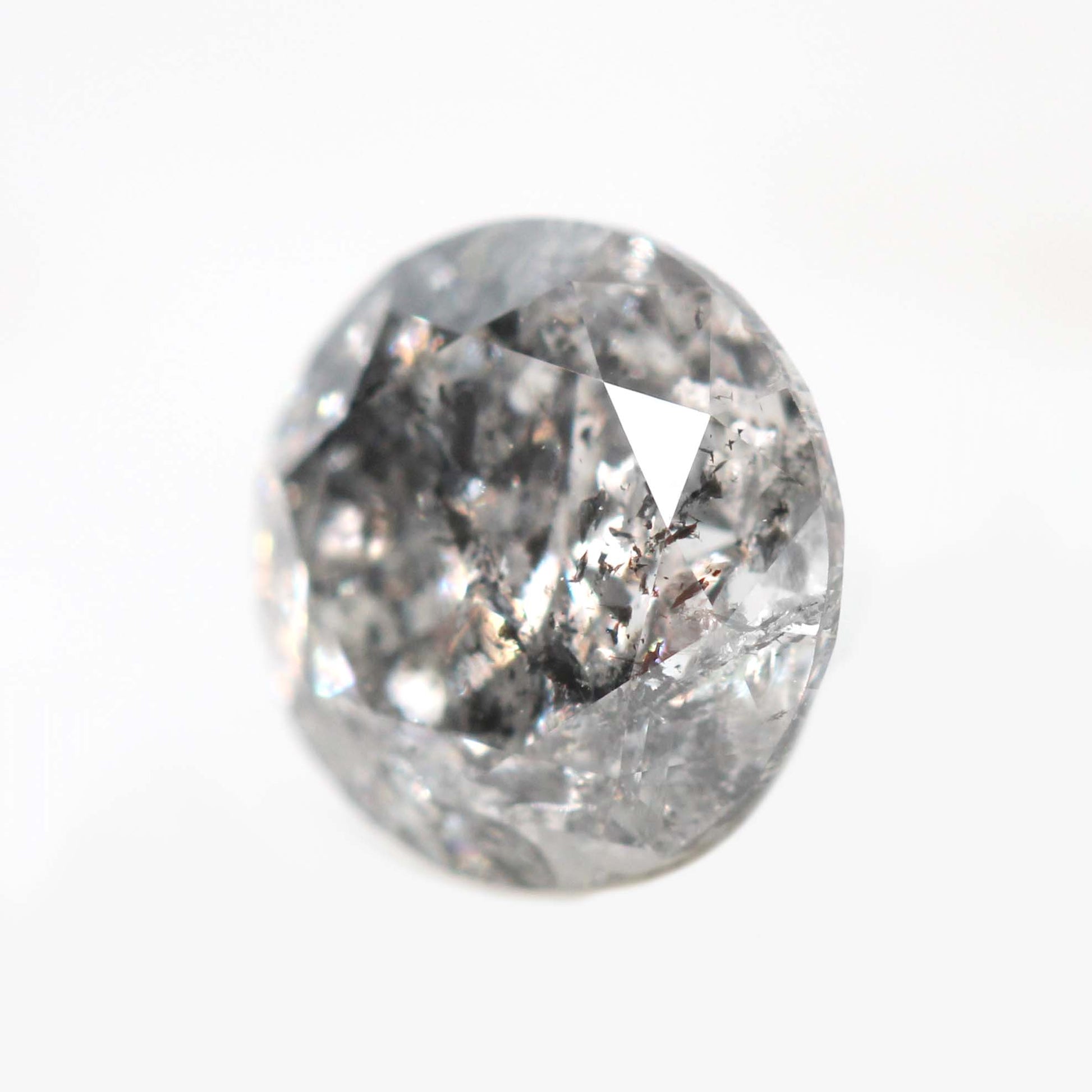 1.20 Carat Round Dark Gray Celestial Diamond for Custom Work - Inventory Code DSR120 - Midwinter Co. Alternative Bridal Rings and Modern Fine Jewelry