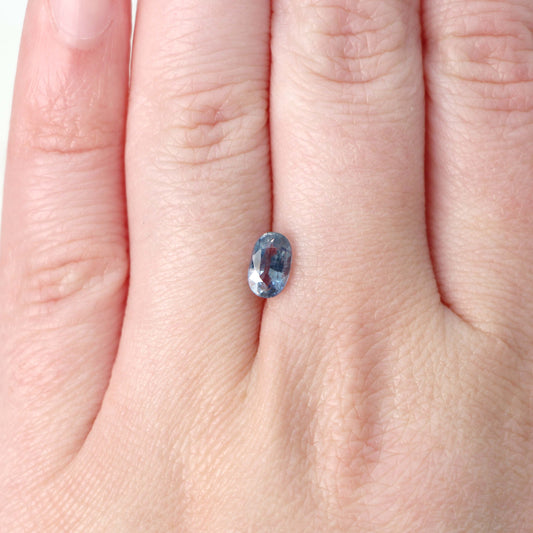 1.15 Carat Light Blue Oval Sapphire for Custom Work - Inventory Code BOS115 - Midwinter Co. Alternative Bridal Rings and Modern Fine Jewelry