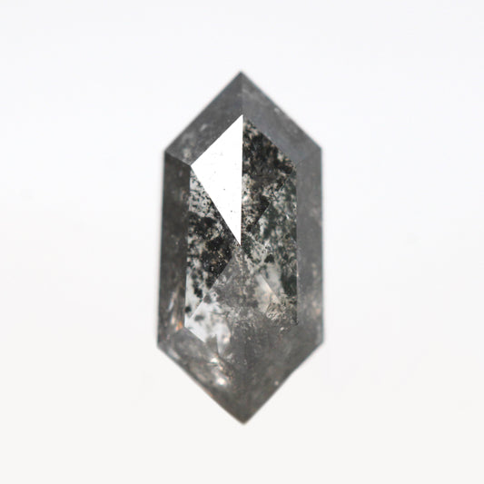 0.80 Carat Rose or Brilliant Cut Dark Gray Hexagon Celestial Diamond for Custom Work - Inventory Code DSH080 - Midwinter Co. Alternative Bridal Rings and Modern Fine Jewelry