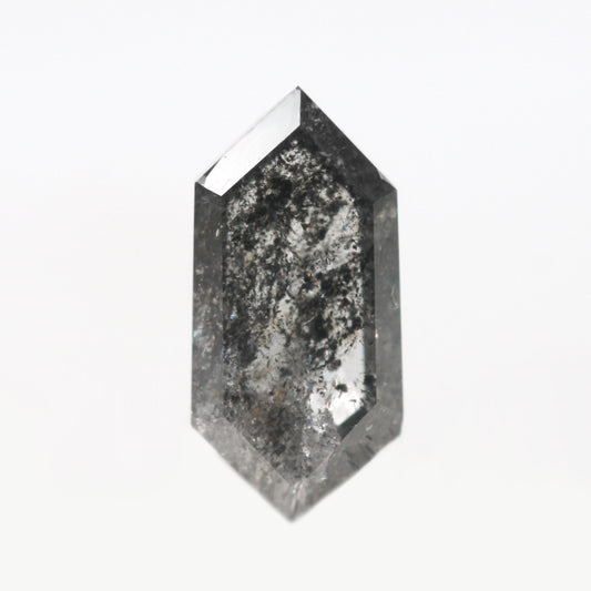 0.80 Carat Rose or Brilliant Cut Dark Gray Hexagon Celestial Diamond for Custom Work - Inventory Code DSH080 - Midwinter Co. Alternative Bridal Rings and Modern Fine Jewelry