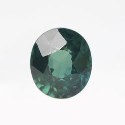 1.08 Carat Teal Oval Madagascar Sapphire for Custom Work - Inventory Code TOS108 - Midwinter Co. Alternative Bridal Rings and Modern Fine Jewelry