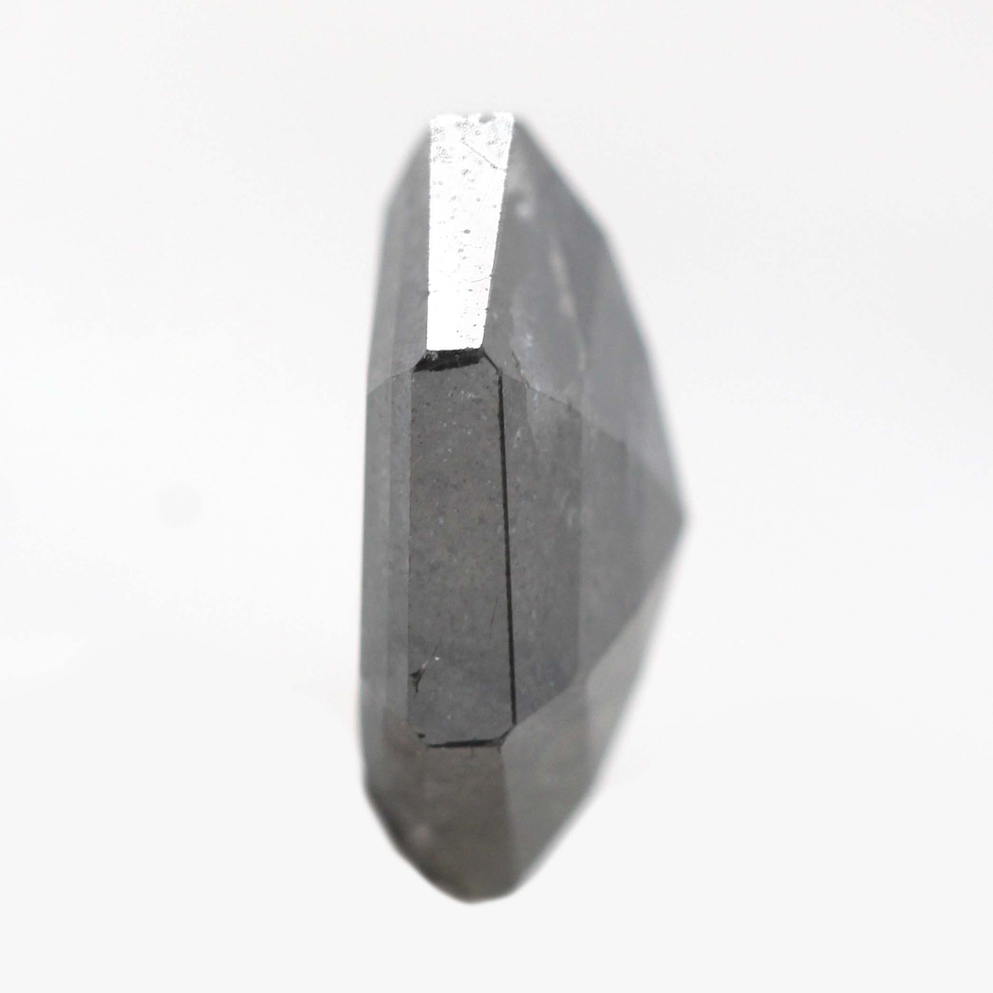 3.12 Carat Dark Gray Hexagon Salt and Pepper Diamond for Custom Work - Inventory Code DSH312 - Midwinter Co. Alternative Bridal Rings and Modern Fine Jewelry
