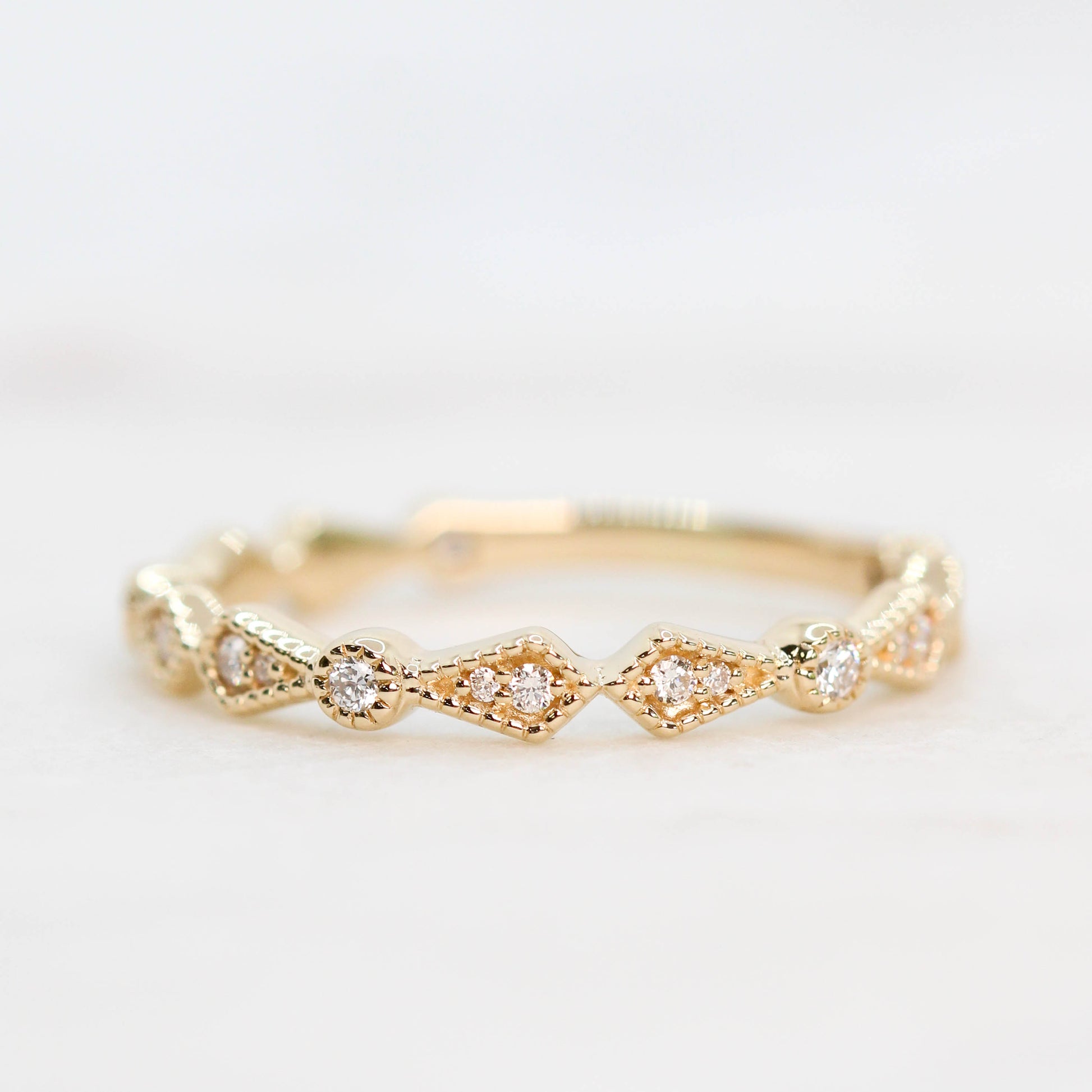 Evelyn - Stackable Wedding Band in Your Choice of Gold - Midwinter Co. Alternative Bridal Rings and Modern Fine Jewelry