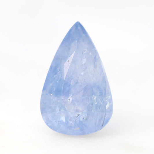 4.41 Carat Light Blue Pear Sapphire for Custom Work - Inventory Code LBPS441 - Midwinter Co. Alternative Bridal Rings and Modern Fine Jewelry