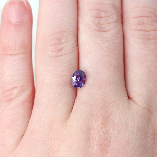 1.25 Carat Purple Oval Sapphire for Custom Work - Inventory Code POS125 - Midwinter Co. Alternative Bridal Rings and Modern Fine Jewelry